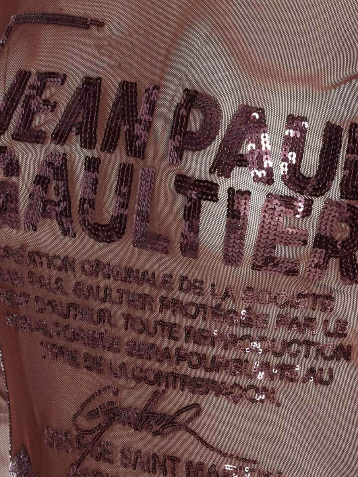 Jean Paul Gaultier Graphic Print Long Sleeve Crewneck Top