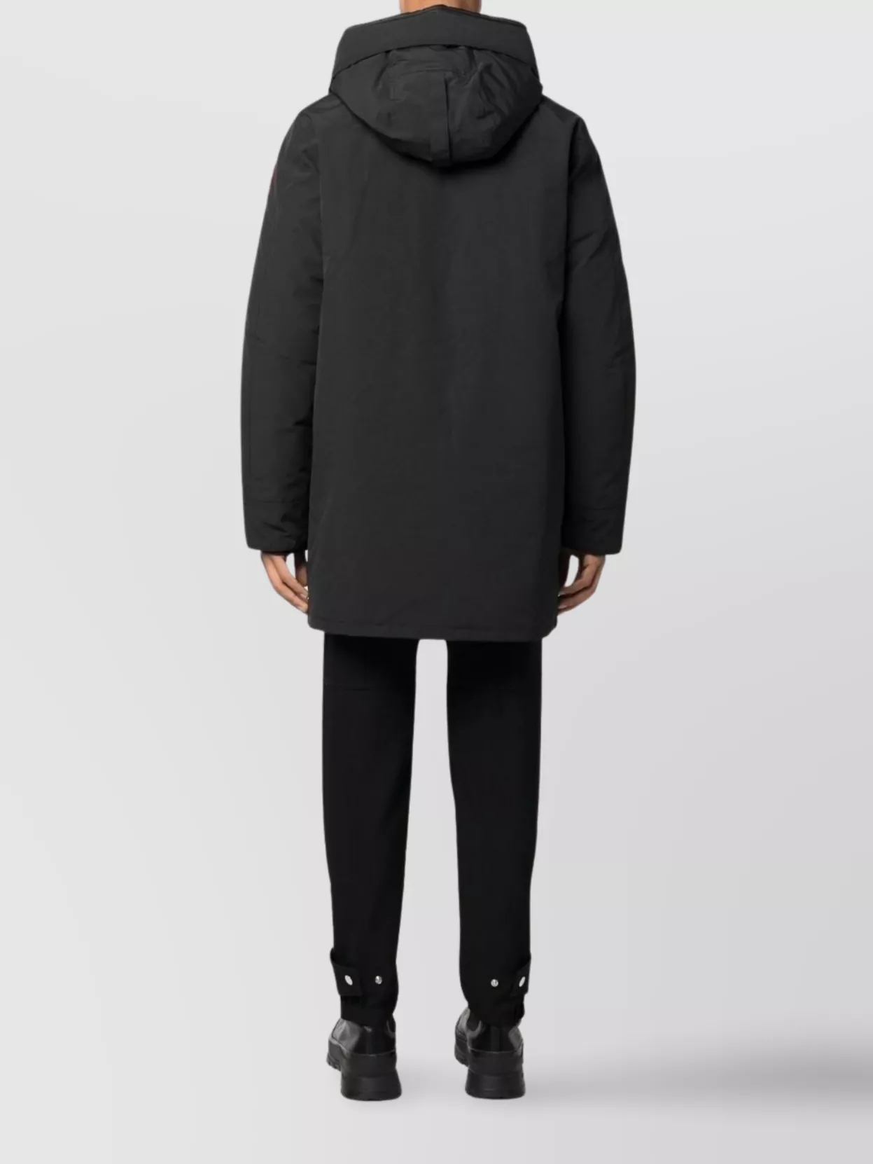 Canada Goose Long Hooded Parka Coat Featuring Pockets