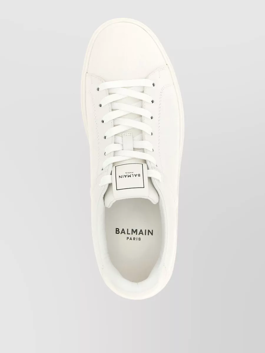 Balmain Leather Low-Top Sneakers