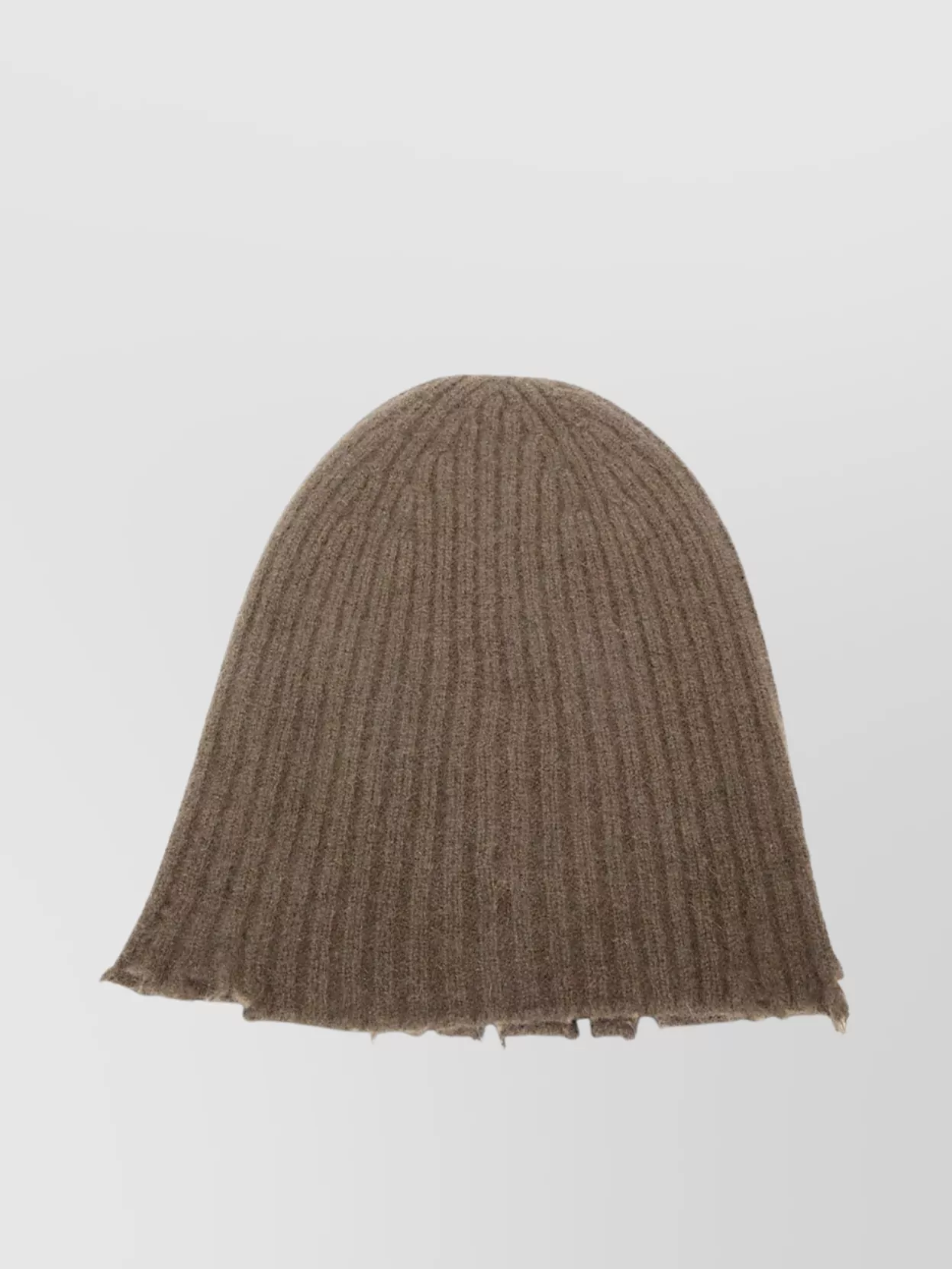 Uma Wang Soft Frayed Edges Knit Hat