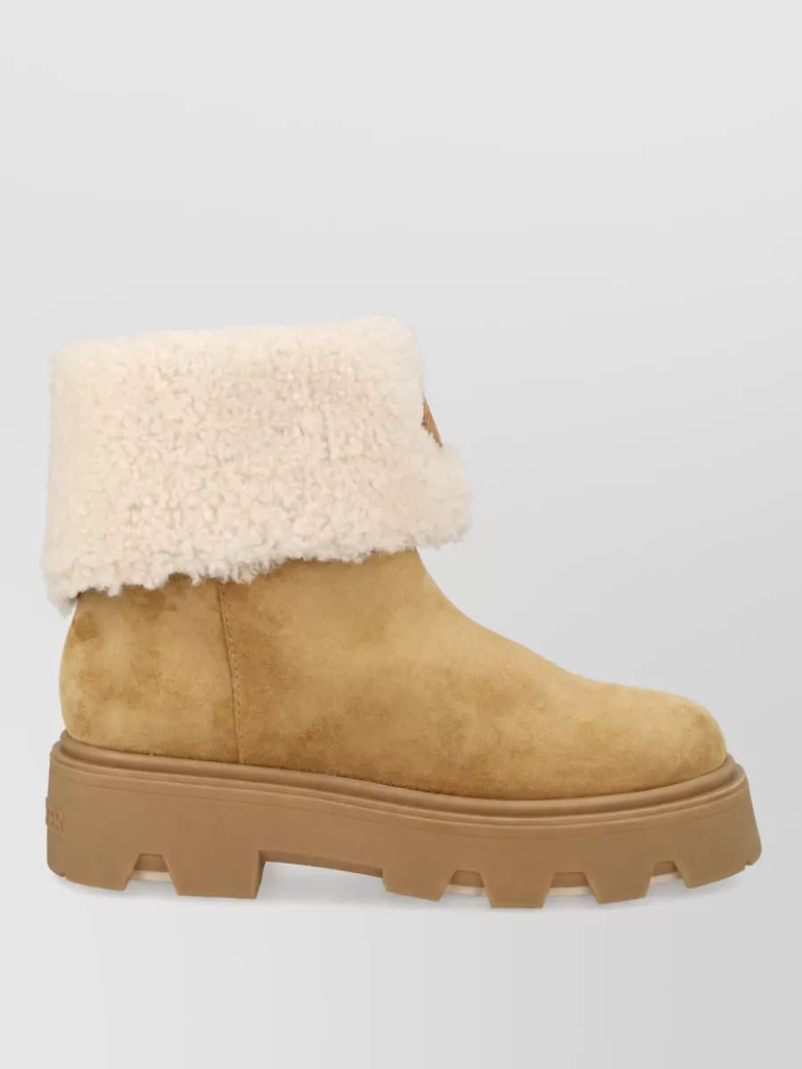 Moncler Suede Ankle Boots