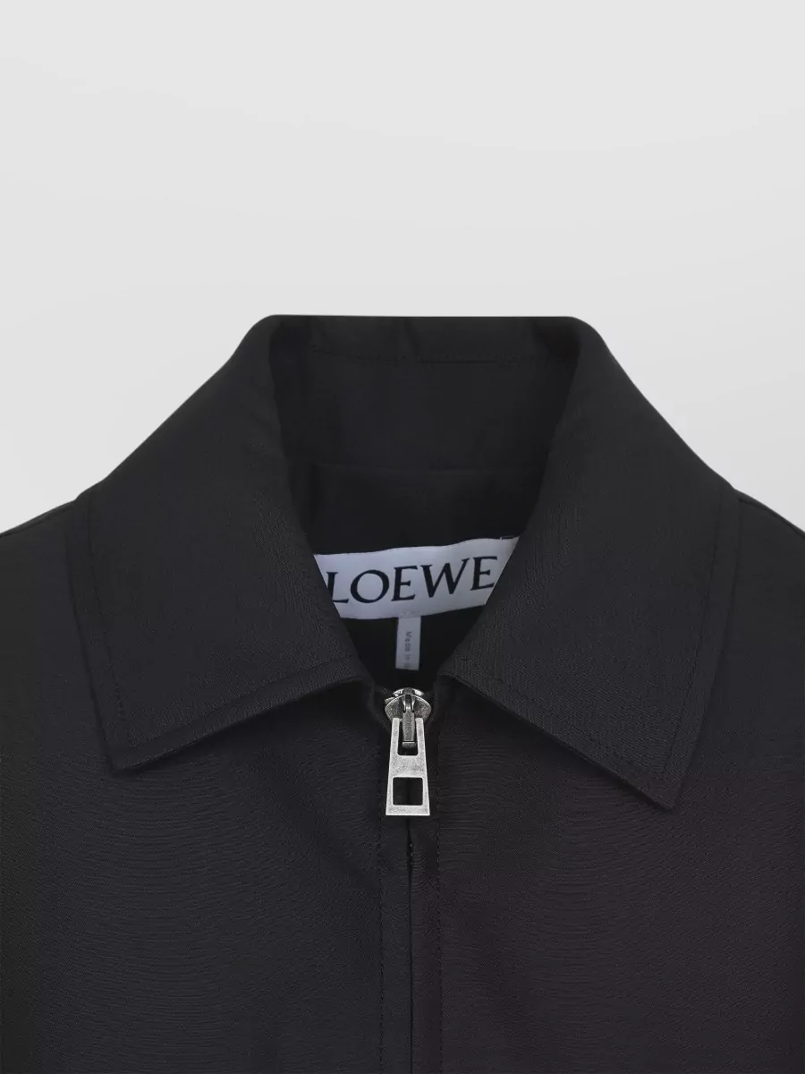 Loewe Jacket Belted Long Sleeves Point Collar