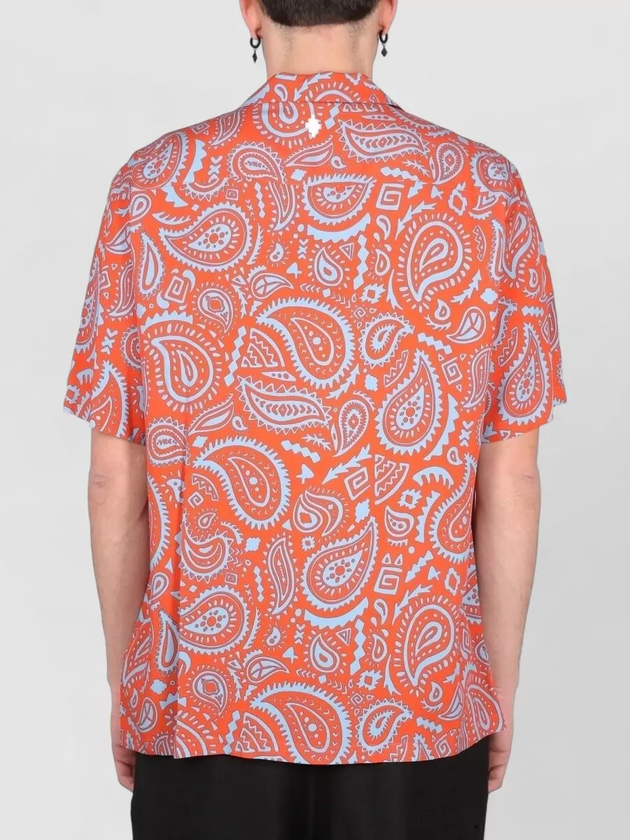 Marcelo Burlon County Of Milan Paisley Print Short-Sleeve Shirt