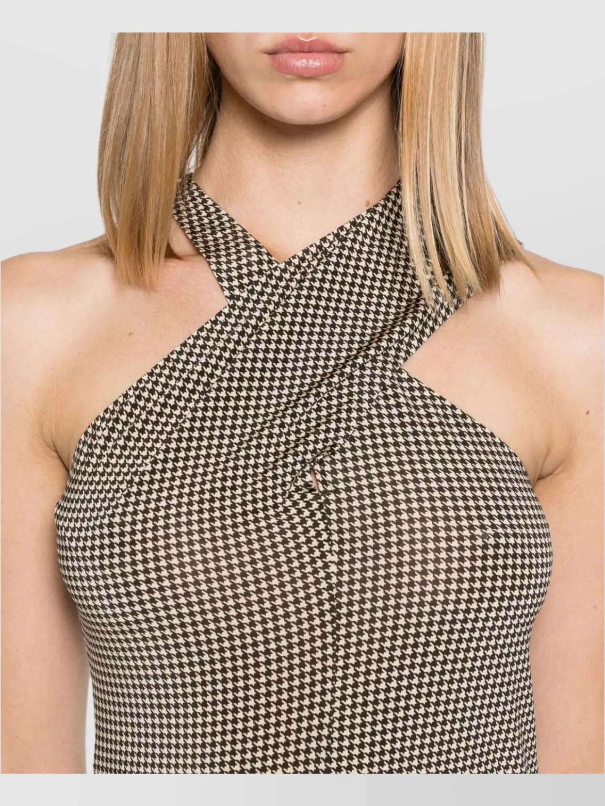 Courrèges Crossed Straps Mini Dress