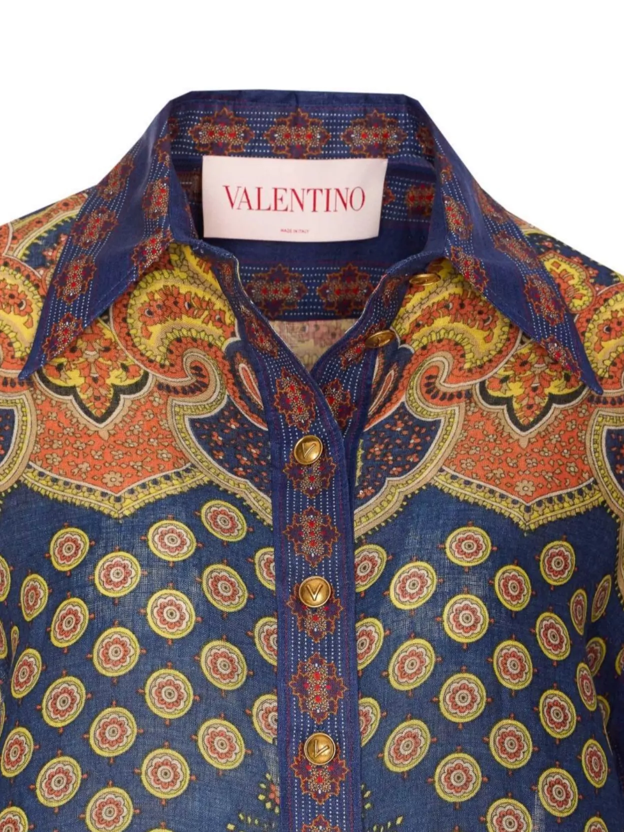 Valentino Garavani Printed Linen Shirt
