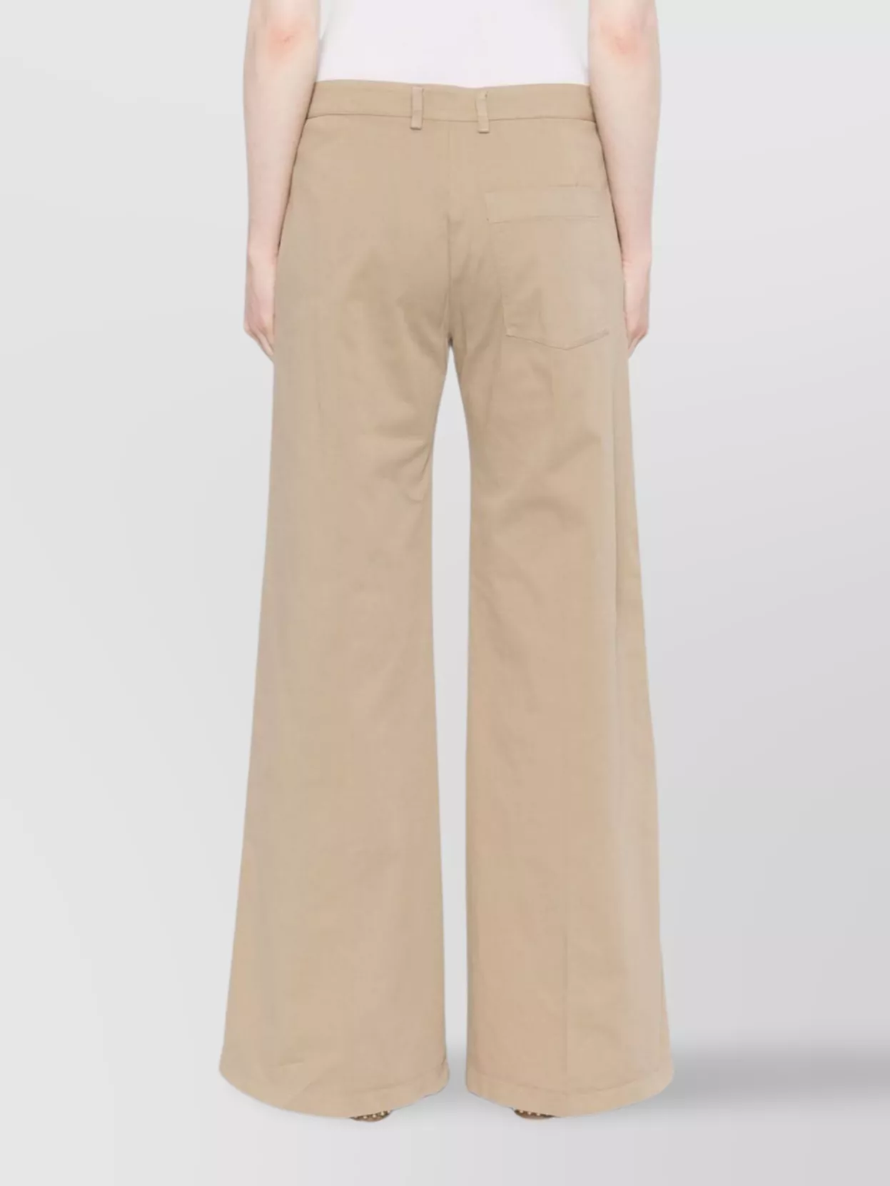 Shop Forte Forte Wide-leg Cotton Trousers With Multiple Pockets