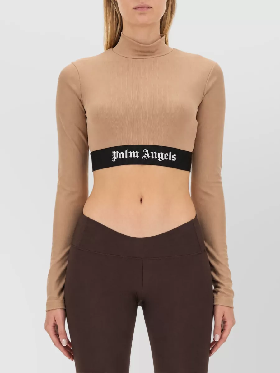 Palm Angels Cropped Logo Camisole Top