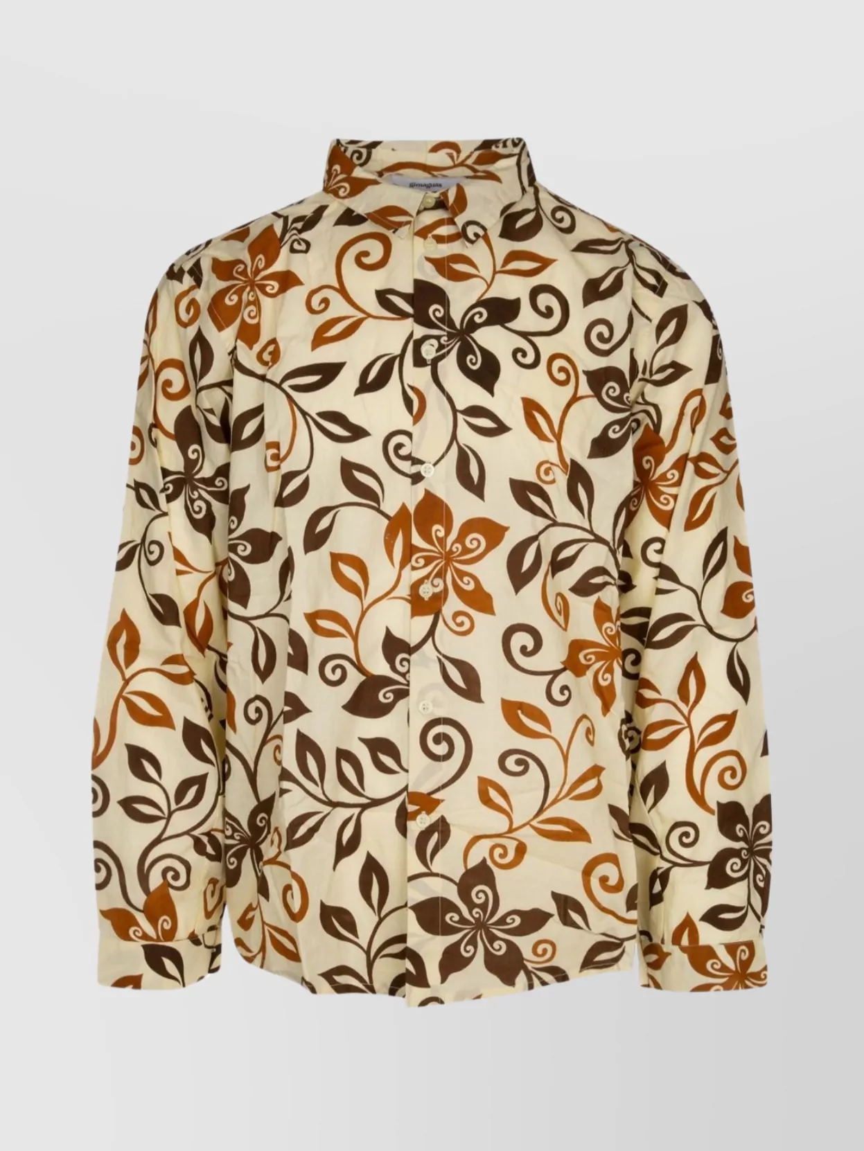 Shop Gimaguas Floral Pattern Button-down Collar Shirt
