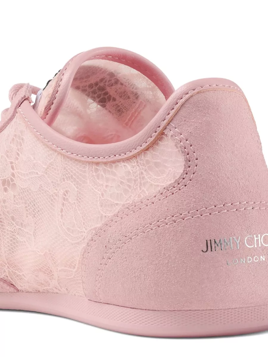 Jimmy Choo Leather Panel Lace Low-Top Sneakers