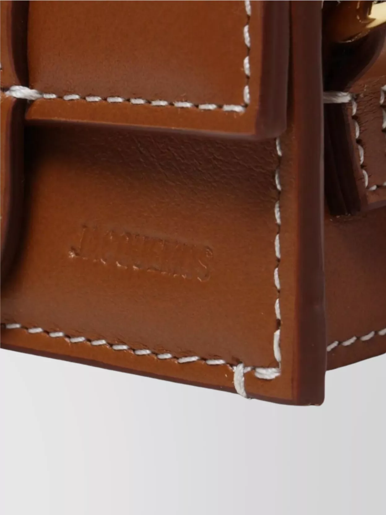 Jacquemus Baby Carrier Flap Calfskin Stitching Gold