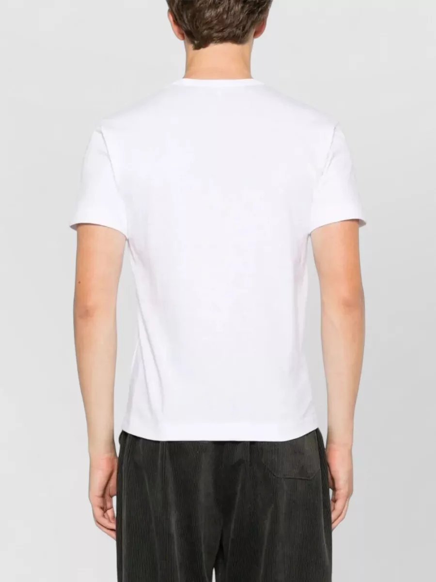 Comme Des Garçons Play Emblem Graphic Print Crew Neck T Shirt