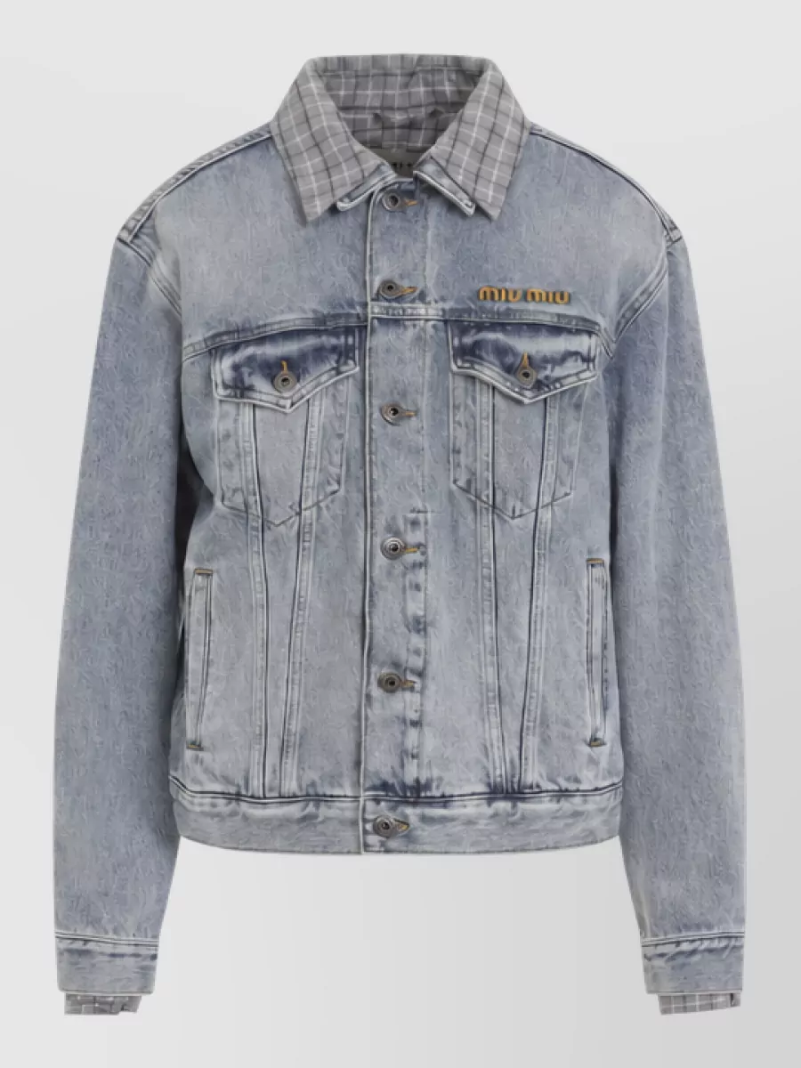 Miu Miu cropped denim jacket