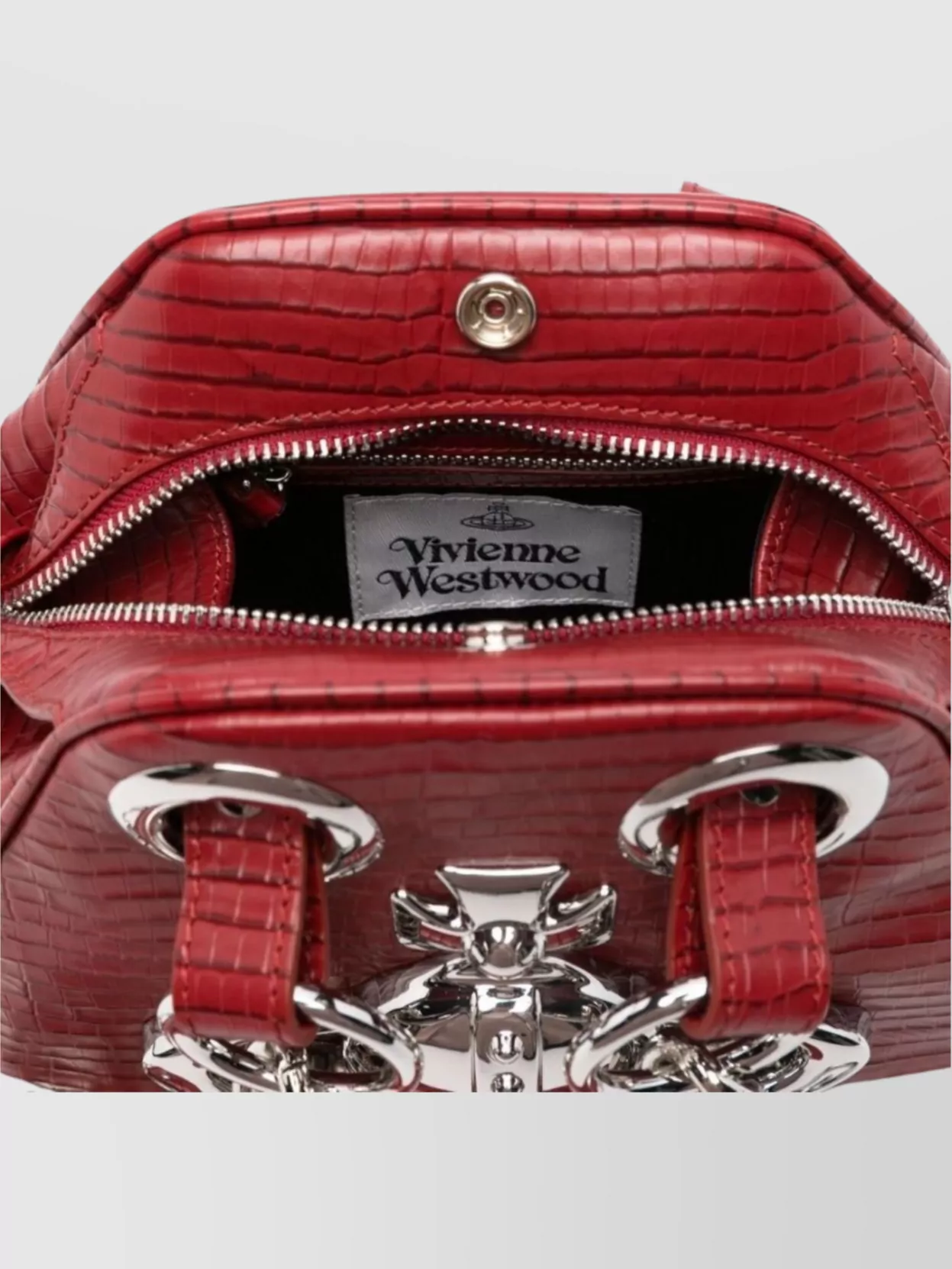 Vivienne Westwood Crocodile Chain Link Shoulder Bag
