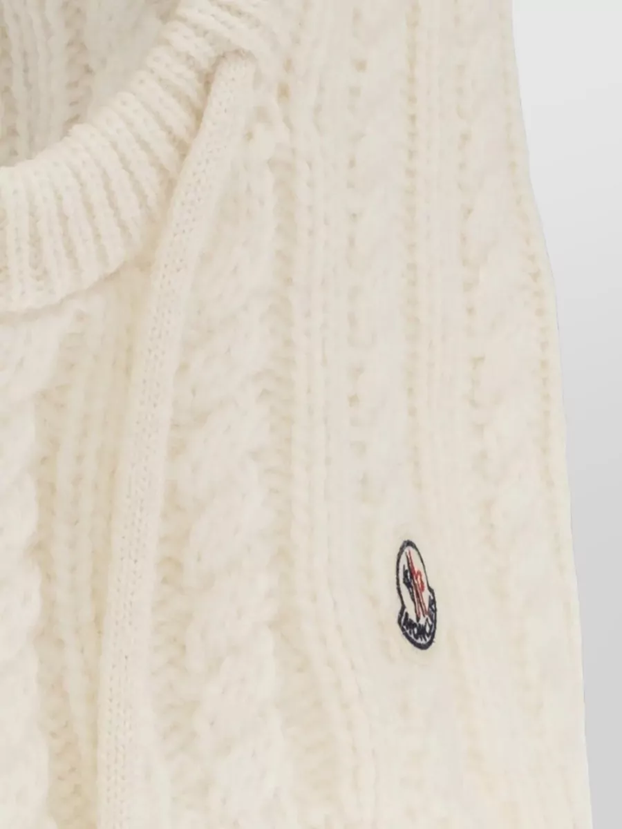 Moncler Cable Knit Ribbed Balaclava