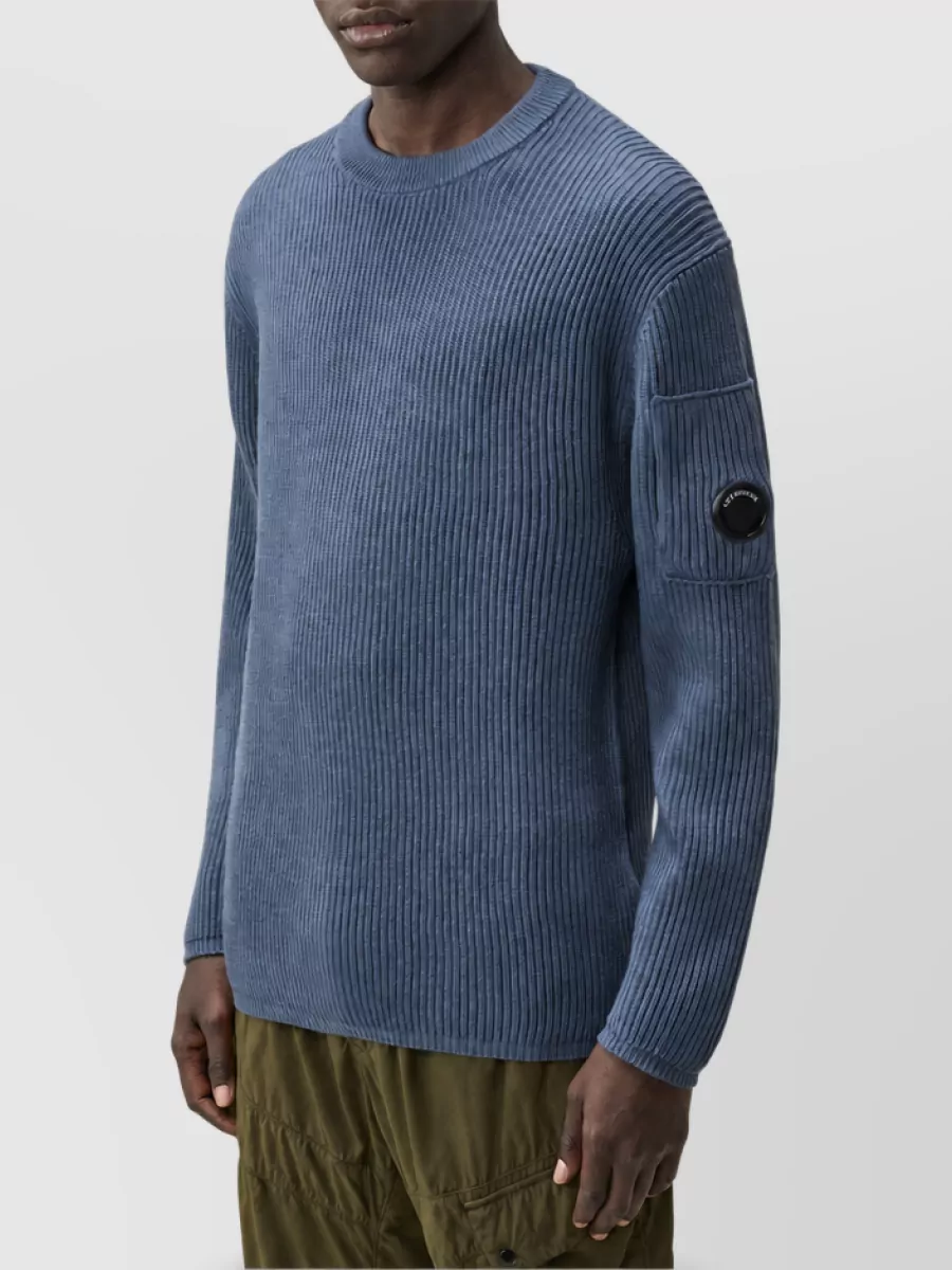 C.p. Company Wool Ribbed Crewneck Sweater
