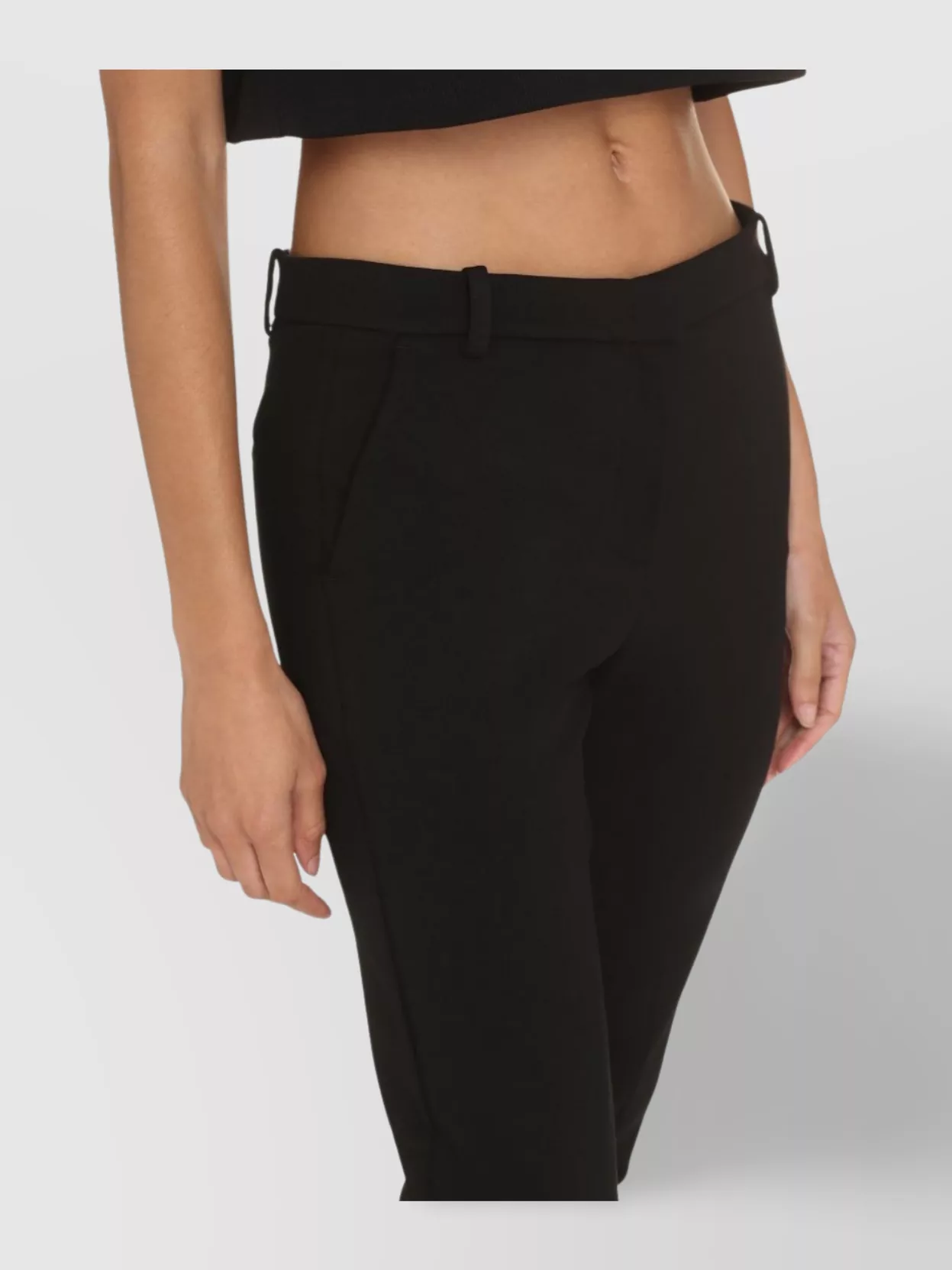 Pinko Slim Cropped Cigarette Trousers