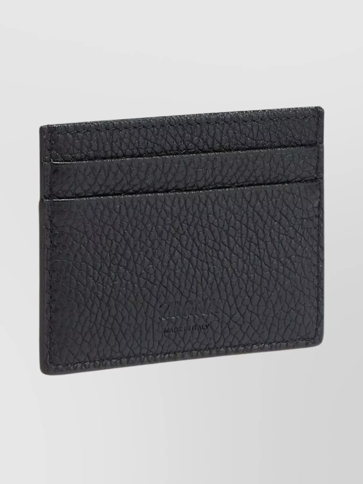 Zegna Textured Card Holder For Daily Use