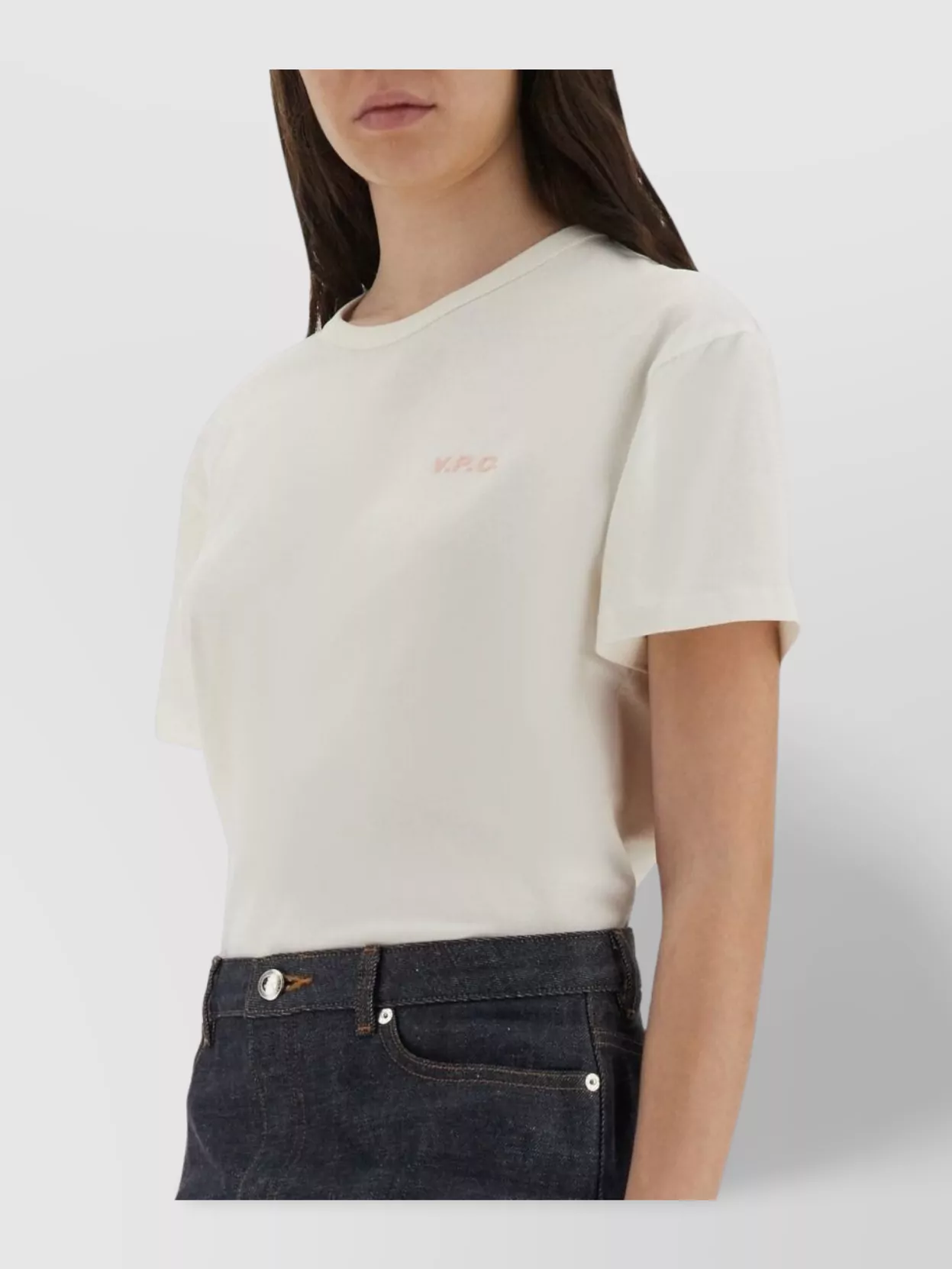 Apc Vpc Boxy Fit Crew Neck T-shirt In White