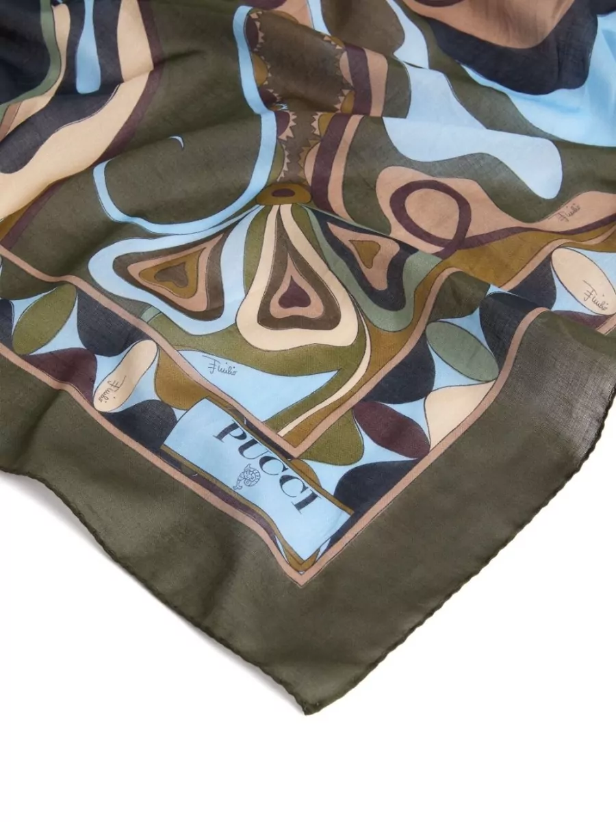 Pucci Cotton Orchid-Print Sarong