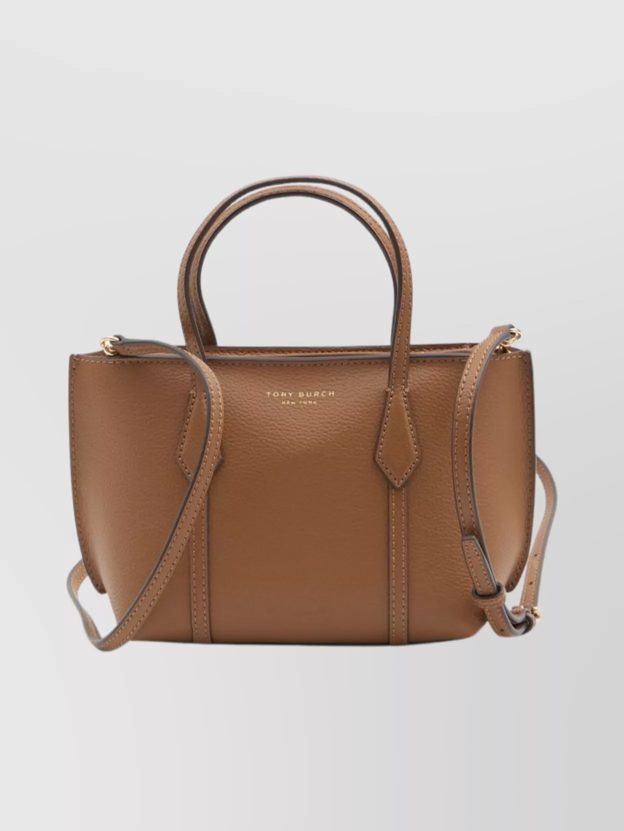 Tory Burch Mini Perry Zip-top Leather Tote Bag