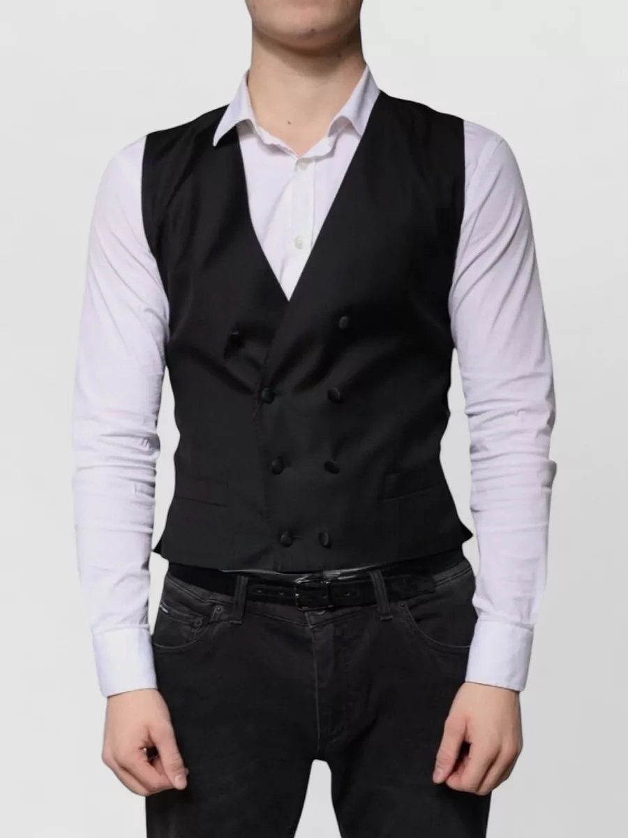 Dolce&Gabbana wool silk double-breasted waistcoat