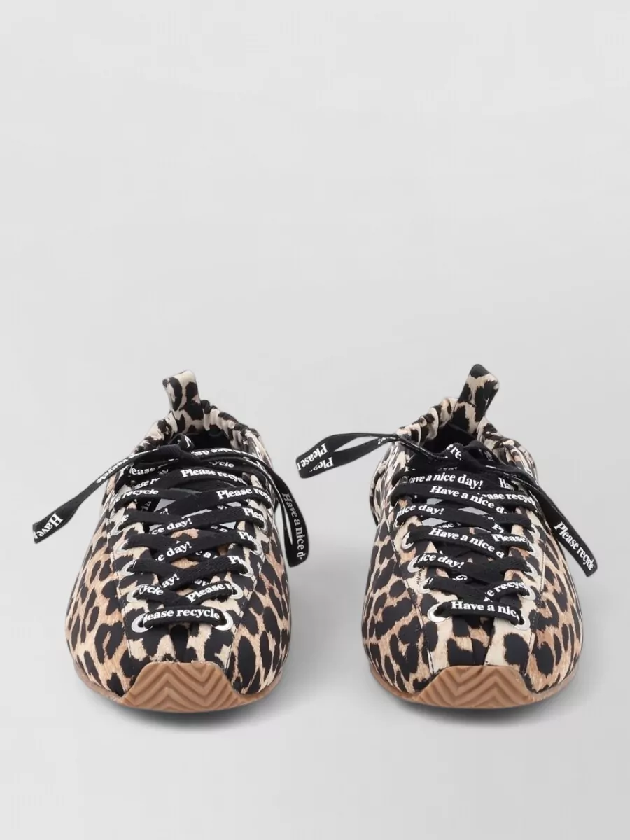 Ganni animal-print low-top sneakers