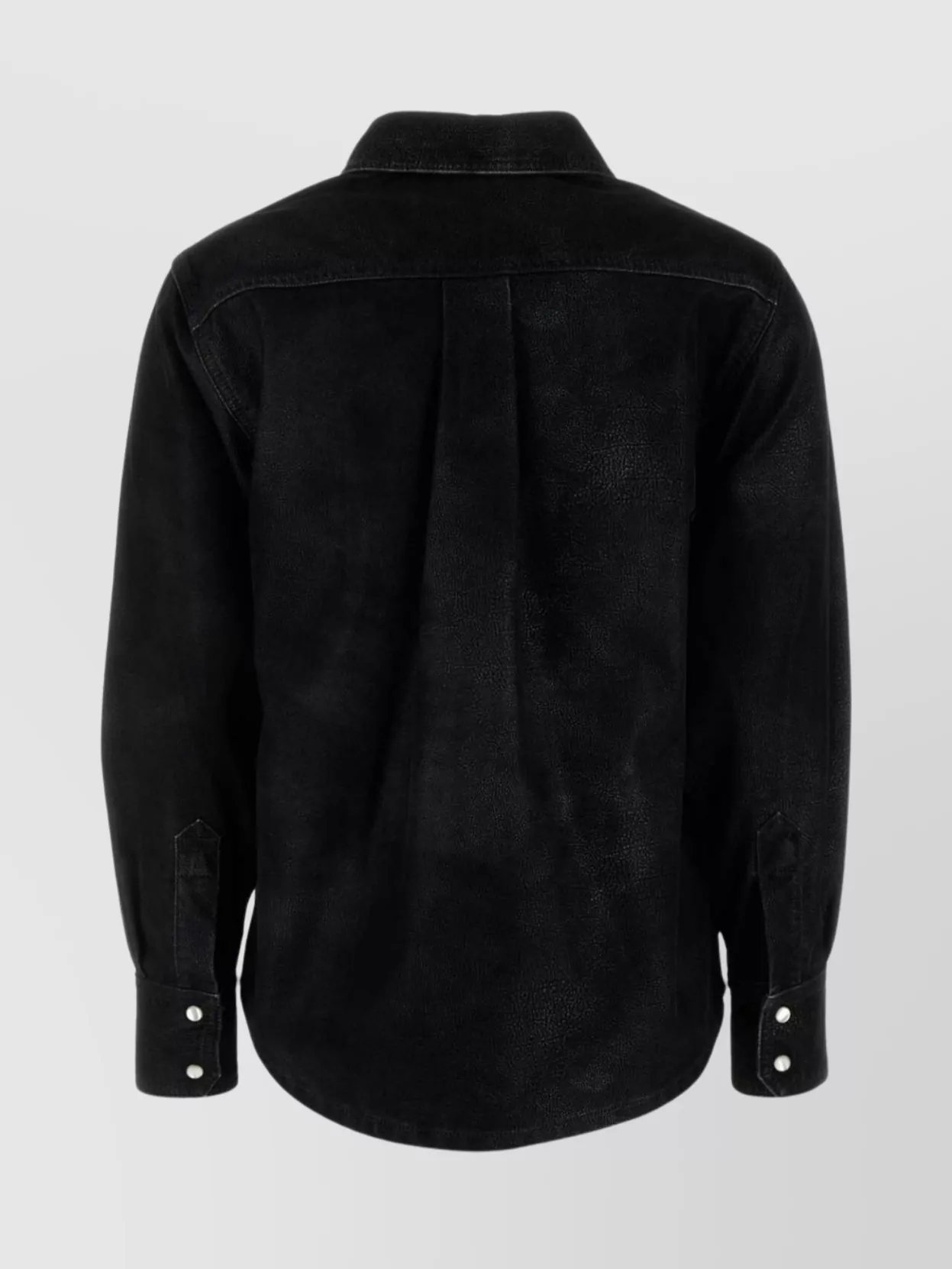 Isabel Marant Étoile Synthetic Leather Shirt Featuring Chest Pockets In Black