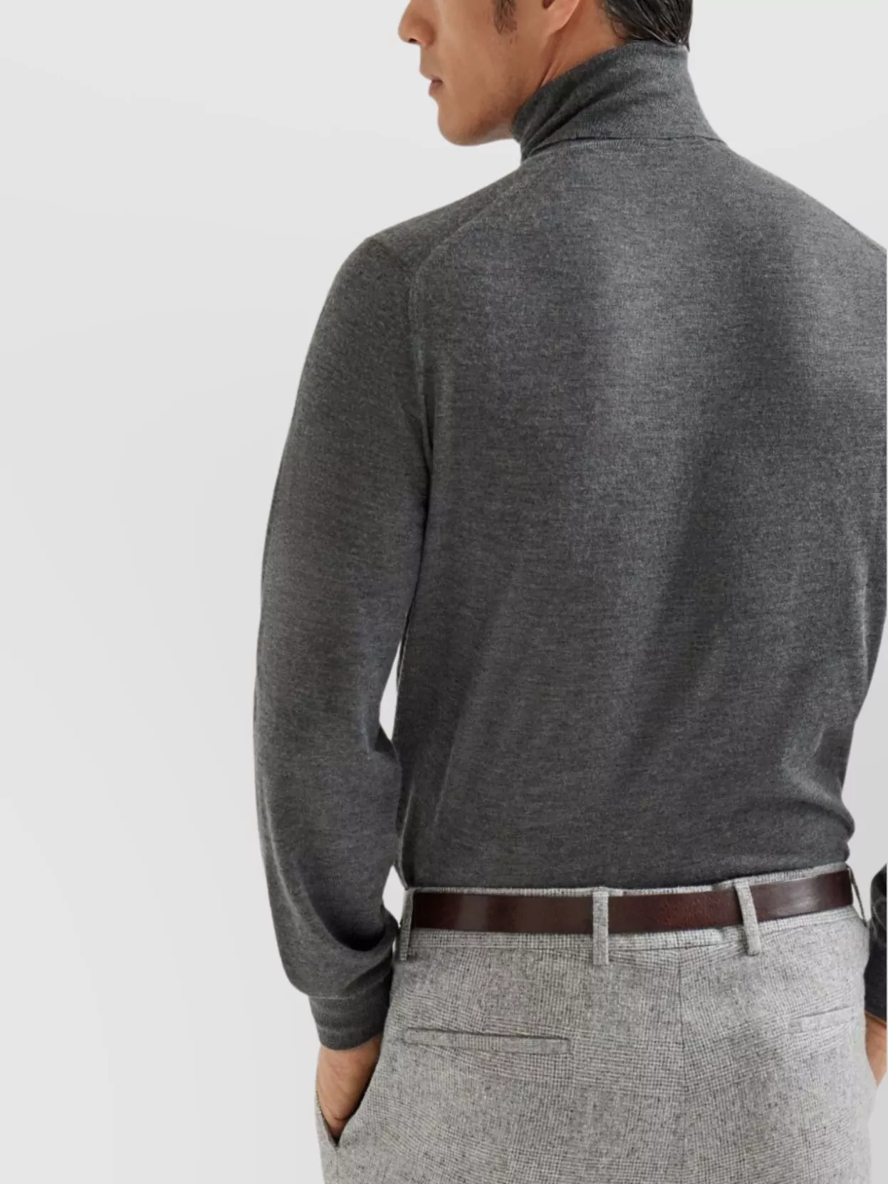 Brunello Cucinelli Turtleneck Fine Knit Long Sleeve Sweater