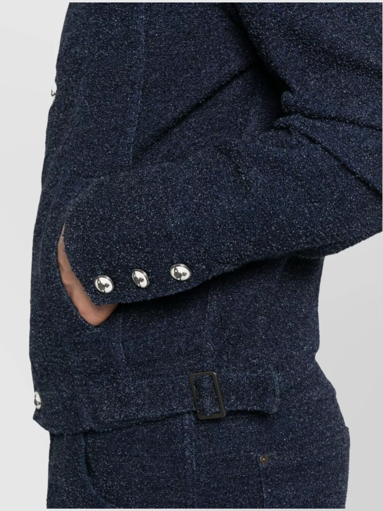 Vivienne Westwood Tailored Jacket With Pockets And Adjustable Hem