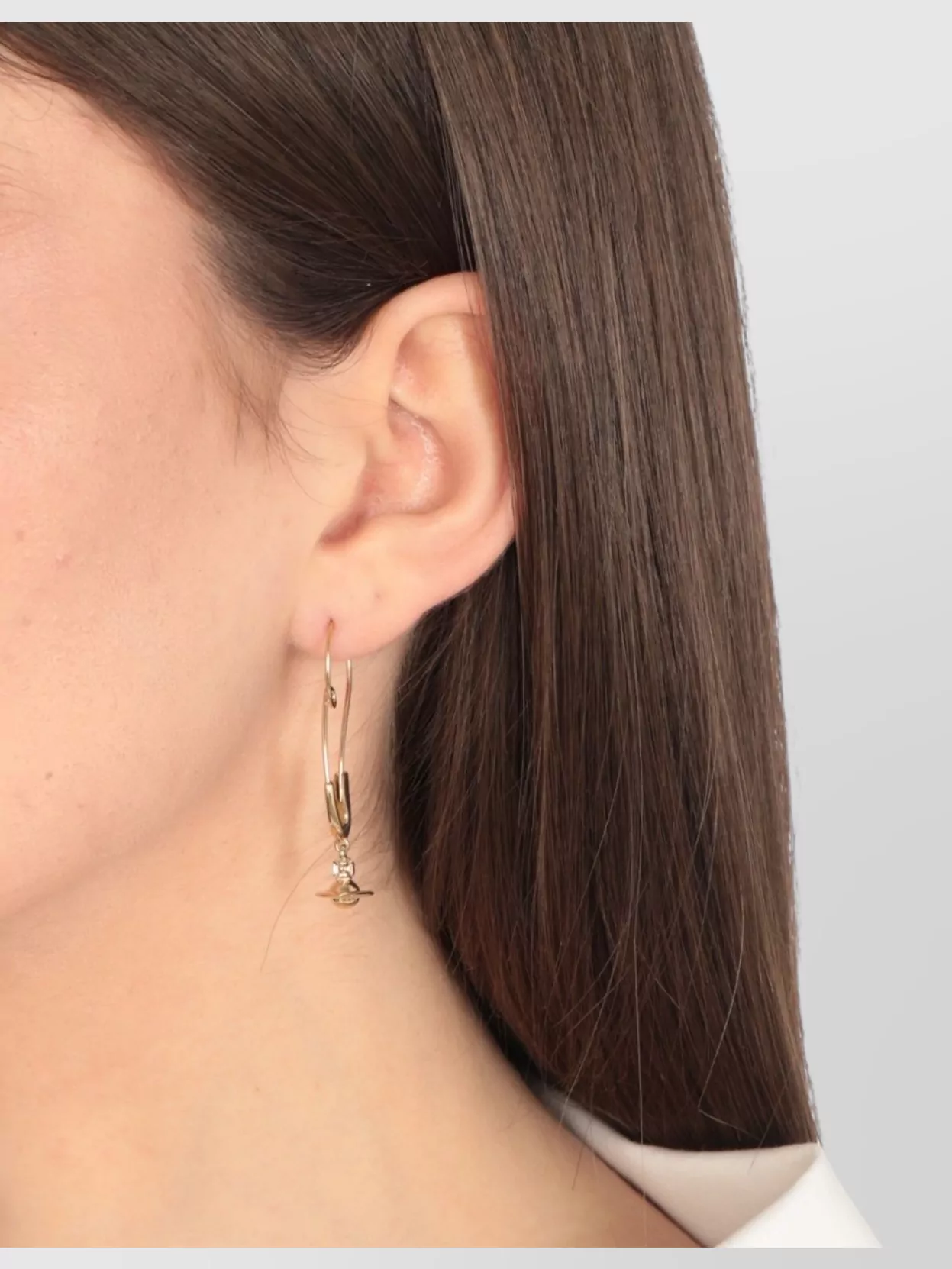 Vivienne Westwood Orb Pendant Hoop Dangle Earrings