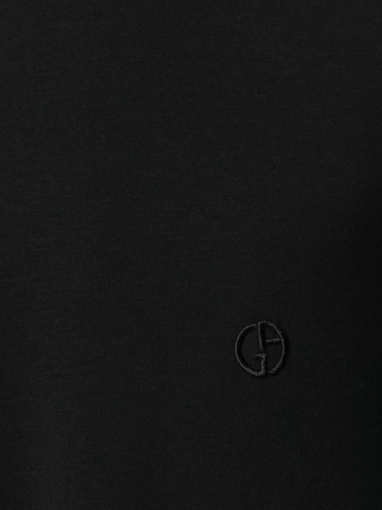 Giorgio Armani Chest Logo Embroidered T-Shirt