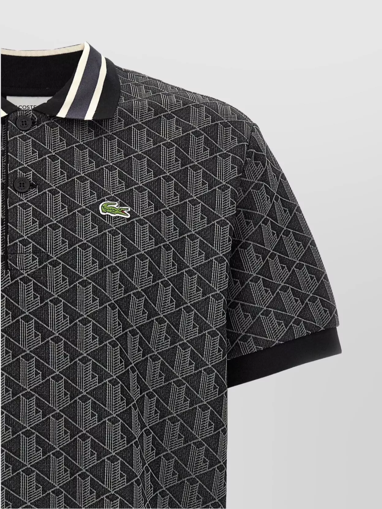 Lacoste Jacquard Monogram Polo Shirt