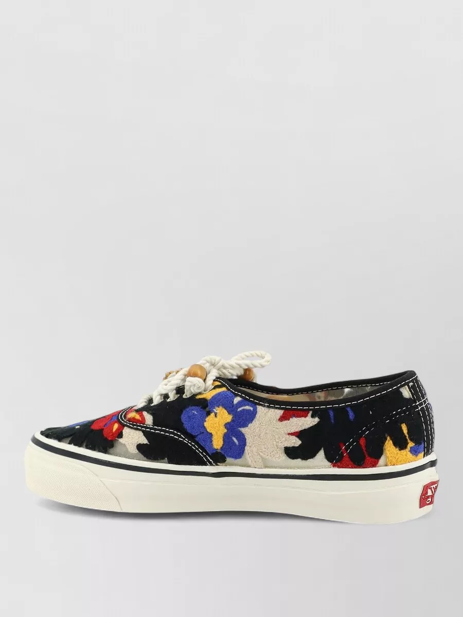 Vans Macramé Floral Lace-Up Sneakers