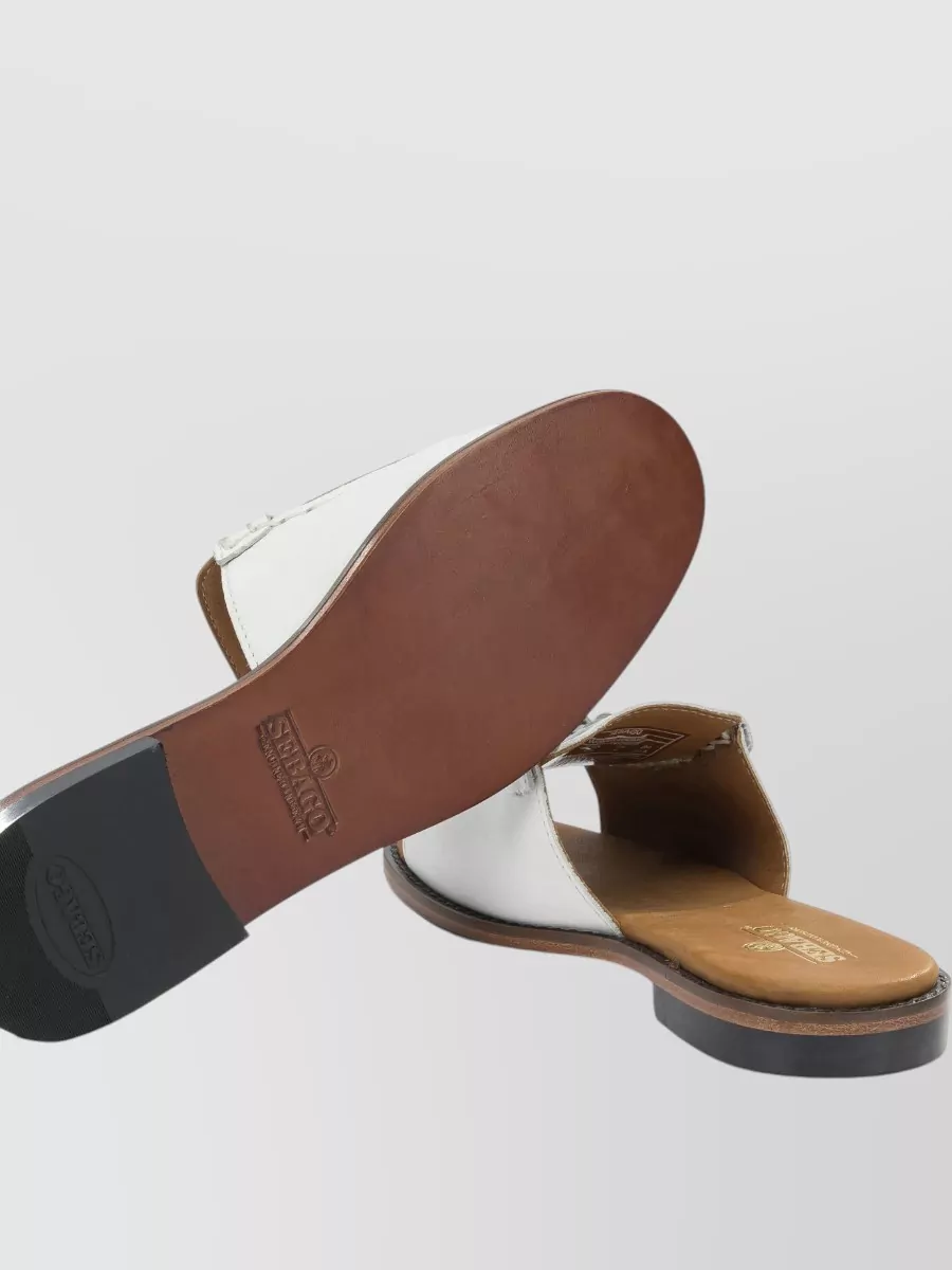 Sebago Leather Slide Sandals