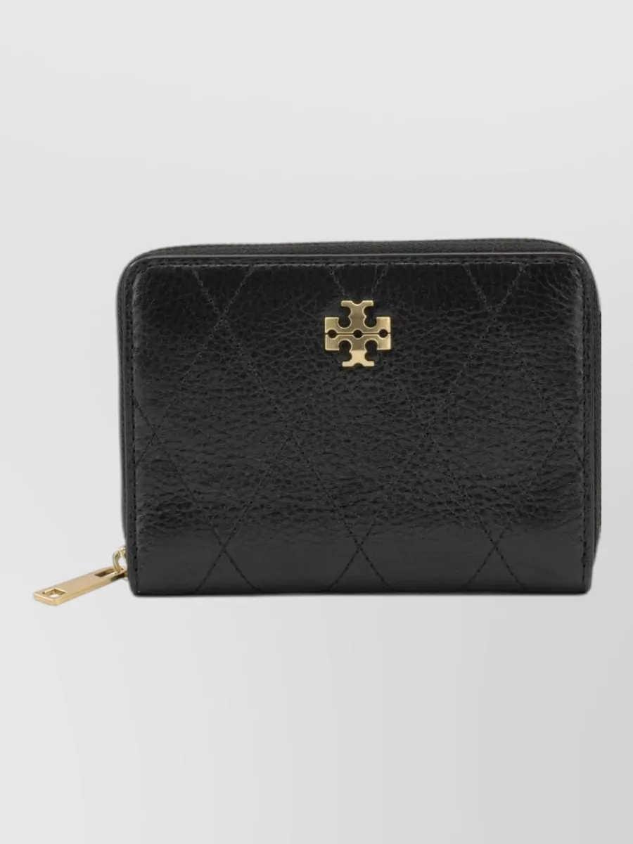 Tory Burch Quilted Leather Zip Wallet
