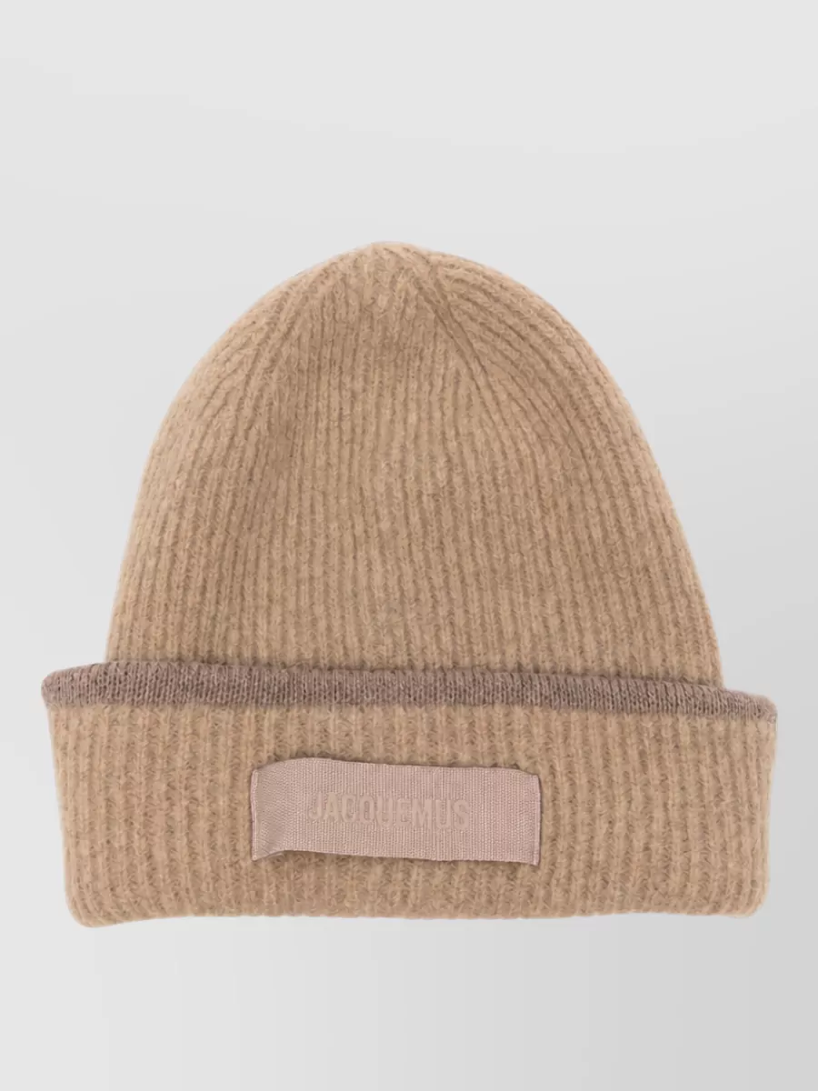 Jacquemus Ribbed Alpaca Wool Beanie