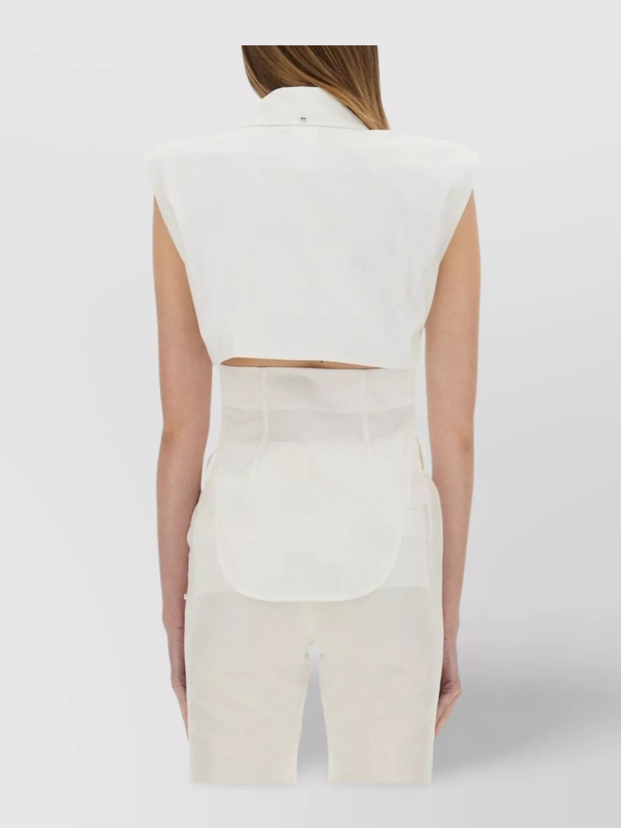 Sportmax Saturday Cap Sleeve Collared Top