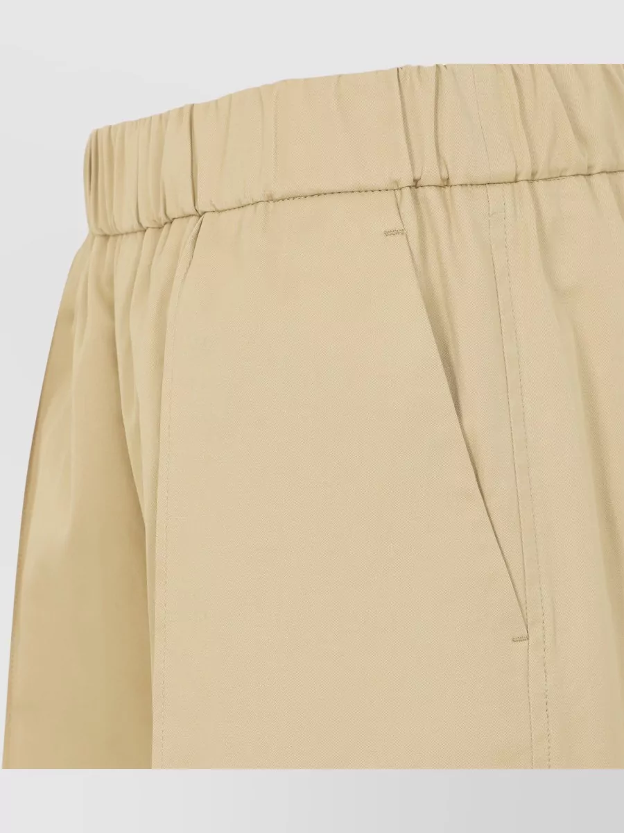 Jil Sander Track Inspired Relaxed Wide Leg Pants
