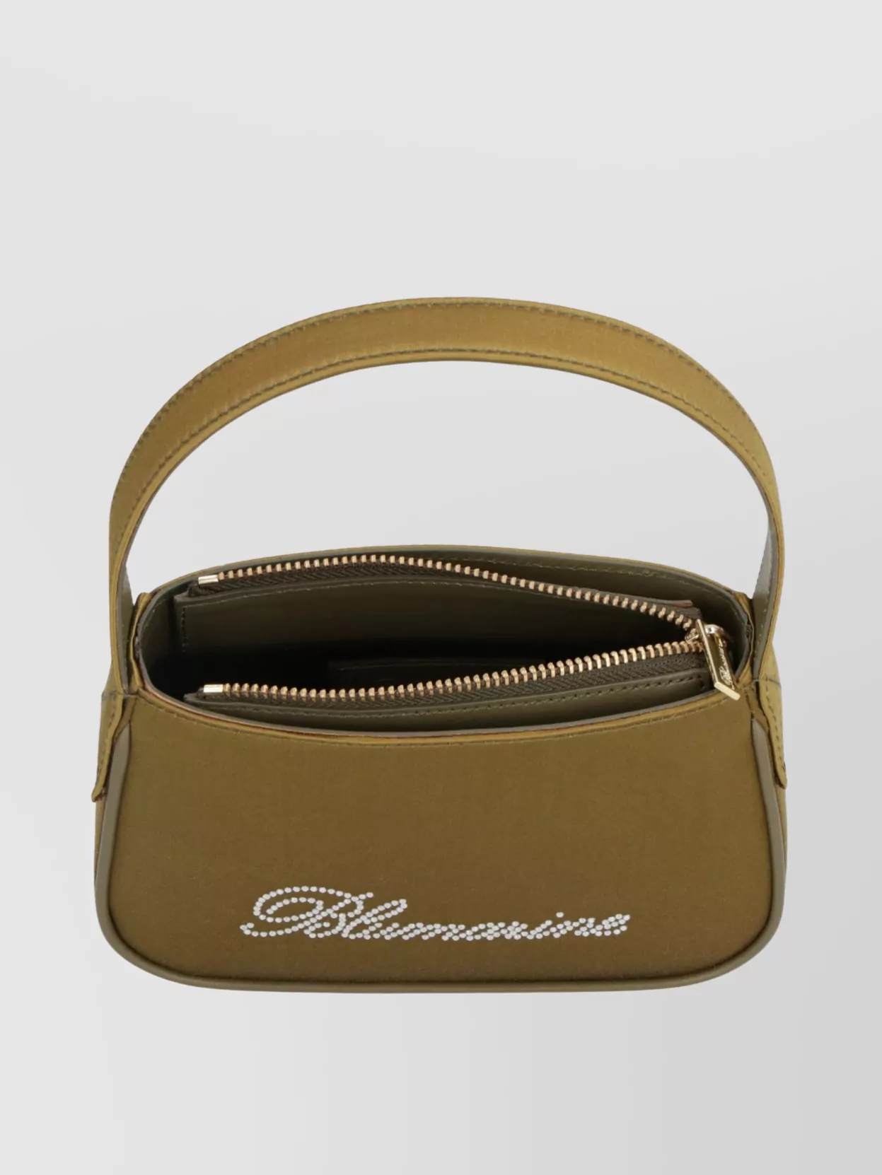 Blumarine Mini Satin Bag Rhinestone Print