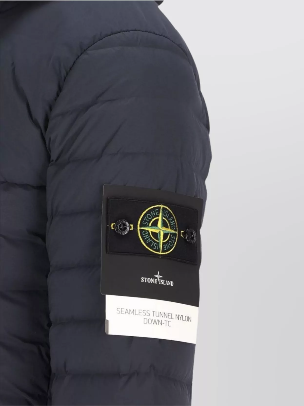Stone Island Hooded Quilted Jacket Zipper Pockets