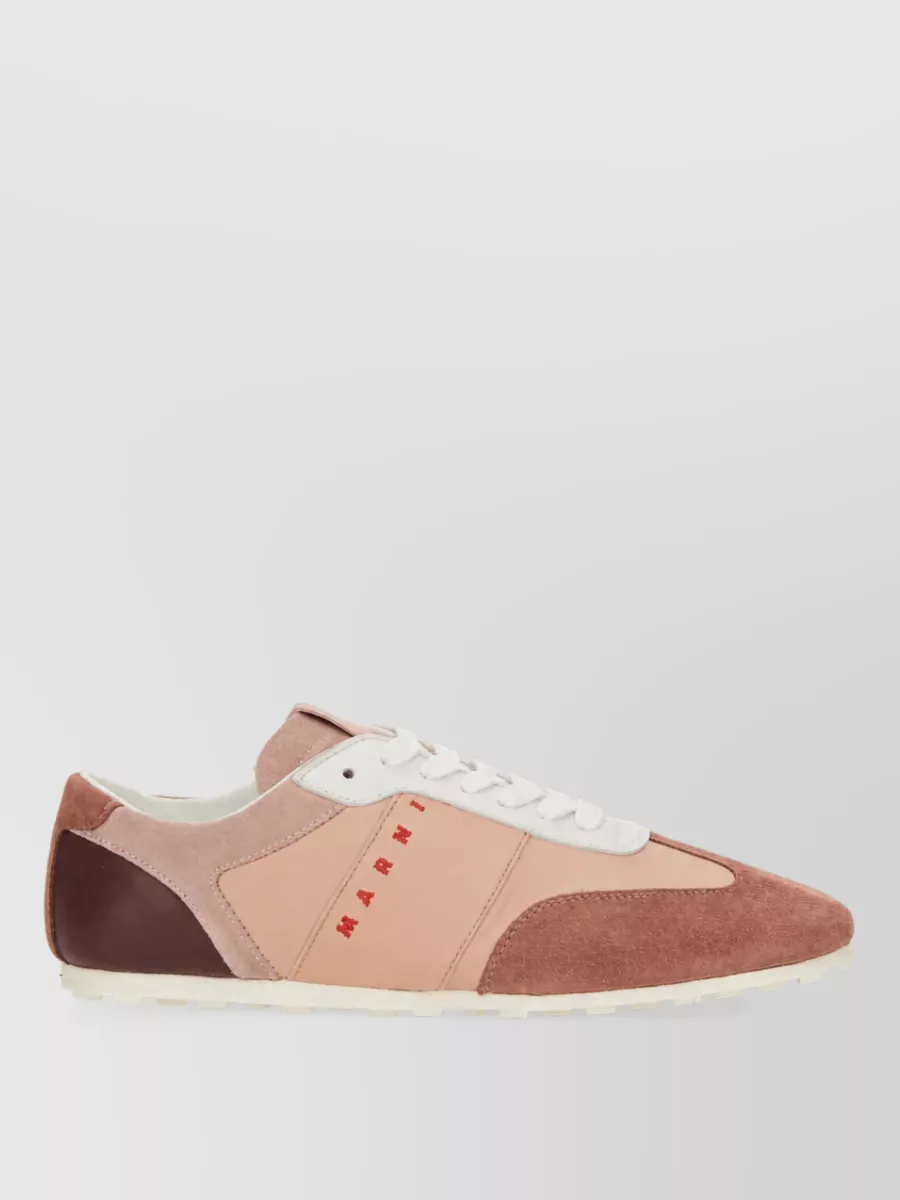 Marni Leather Lace-Up Sneakers