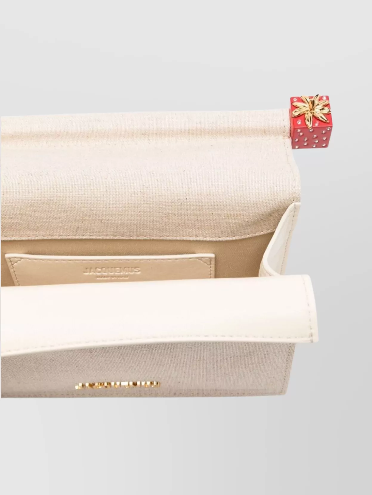 Jacquemus Round Square Chain Strap Clutch Bag