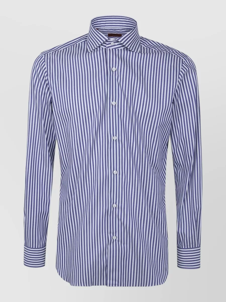 Barba Napoli striped cotton shirt