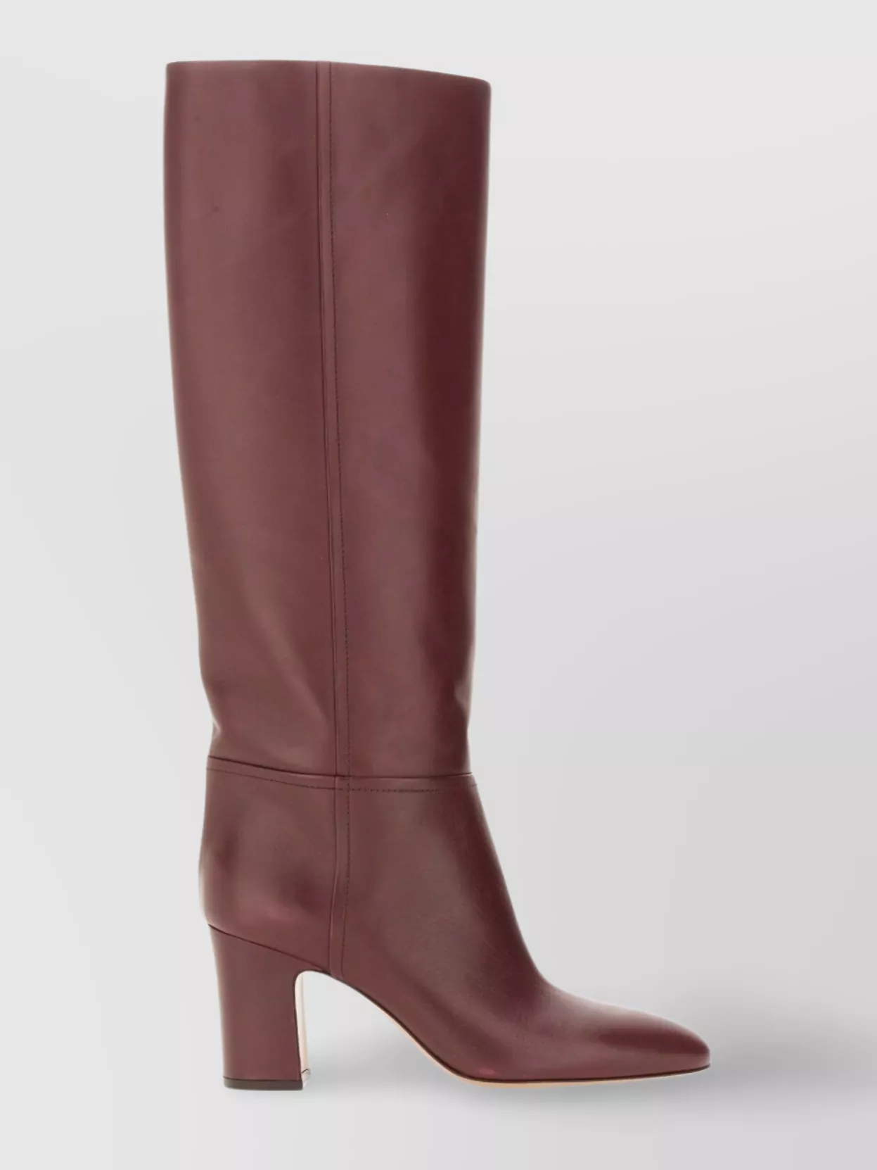 Paris Texas Knee-high Leather Block Heel Boots