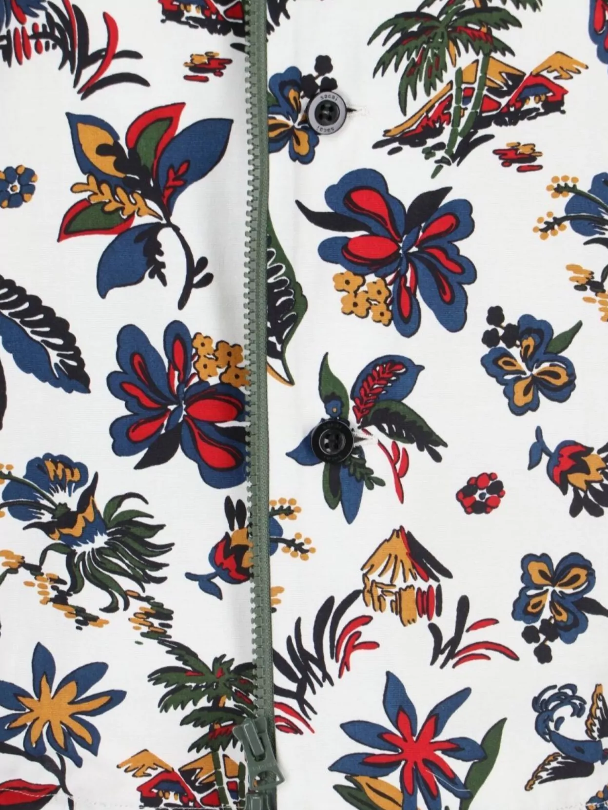 Sacai Casual Shirt With Floral And Graphic Prints