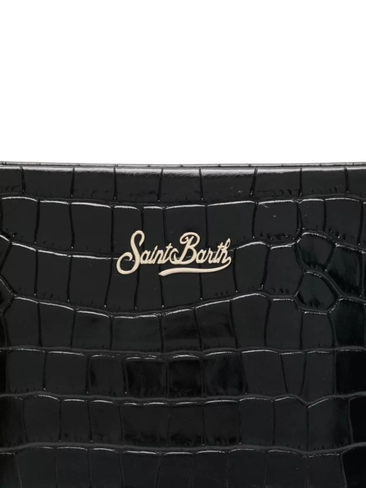 Mc2 Saint Barth Crocodile Texture Shoulder Bag Detachable Strap
