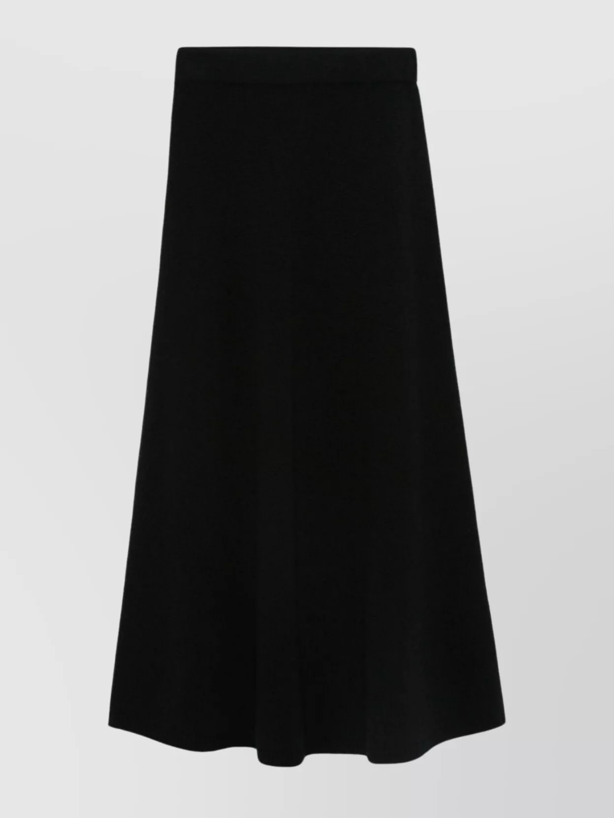Emporio Armani Wool Blend A-Line Midi Skirt