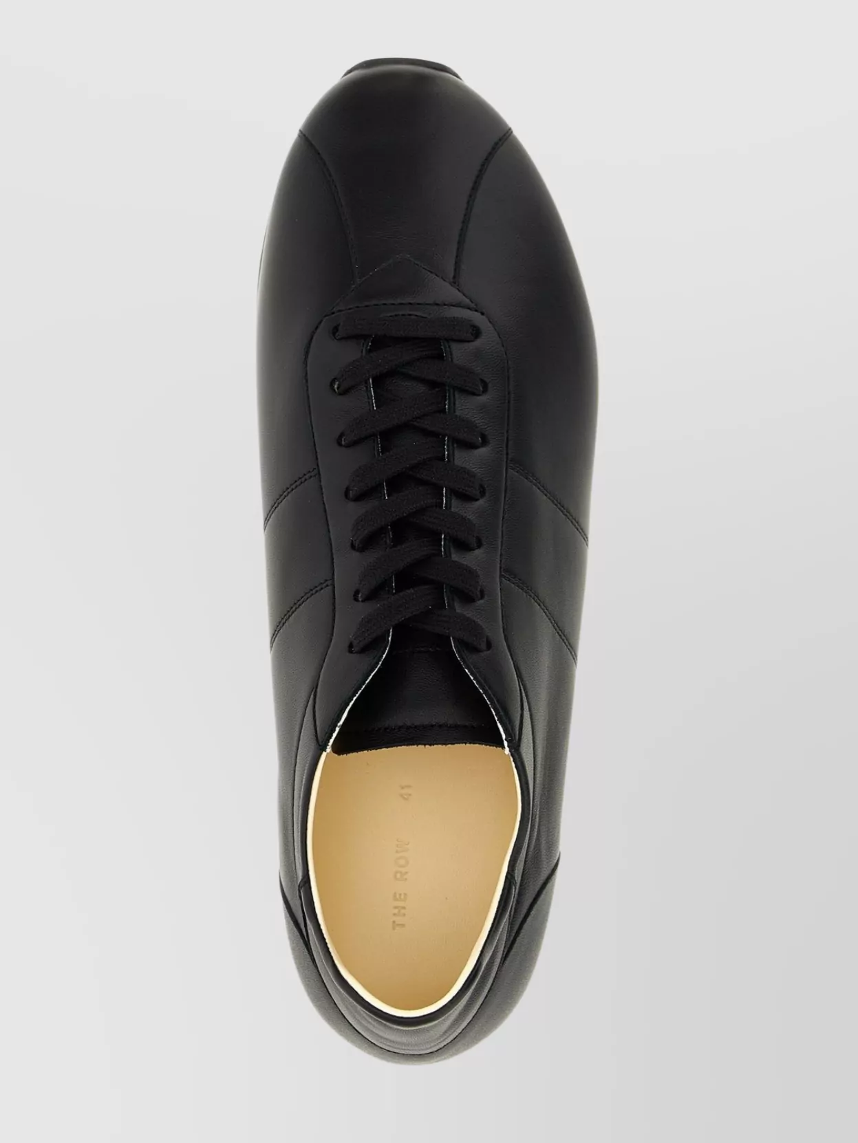 The Row Round Toe Rubber Sole Smooth Finish Sneakers