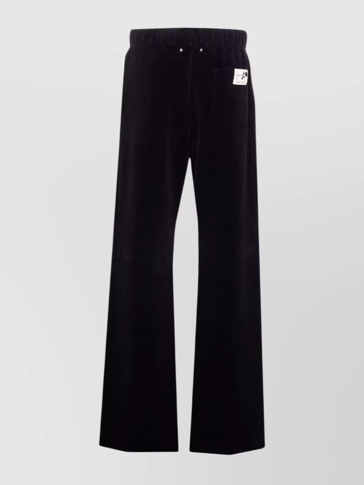 Golden Goose Velvet Trousers Elasticized Waist In Black
