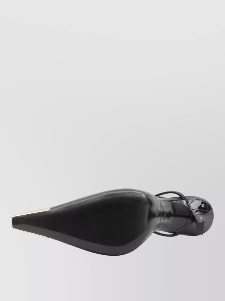 Saint Laurent Leather Slingback Mules